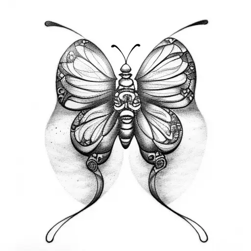 A tattoo of a camera with butterfly wings, symbolizing the client's love for both photography and butterflies tattoo design idea