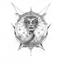 empress tattoo design idea