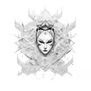 empress tattoo design idea