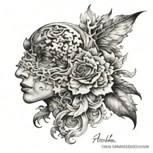 puzzle Amelia tattoo design idea
