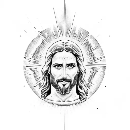 Jesus the messiah tattoo design idea