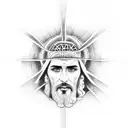 Jesus the messiah tattoo design idea