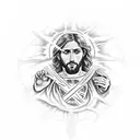 Jesus the messiah tattoo design idea