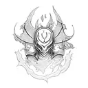 Dark Souls bonfire tattoo design idea