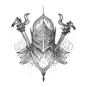 Dark Souls bonfire tattoo design idea