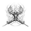 Dark Souls bonfire tattoo design idea