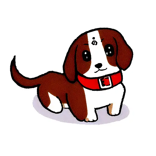 little beagle tattoo design idea
