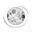 moon phases tattoo design idea