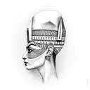 nefertiti tattoo design idea