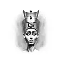 nefertiti tattoo design idea