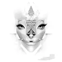 nefertiti tattoo design idea