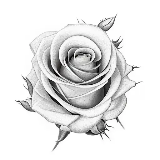Flower dragon rose family tattoo design idea