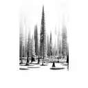 Forest tattoo design idea