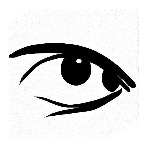 sharingan with straw hat tattoo design idea