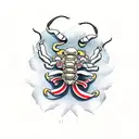 Scorpion tattoo design idea