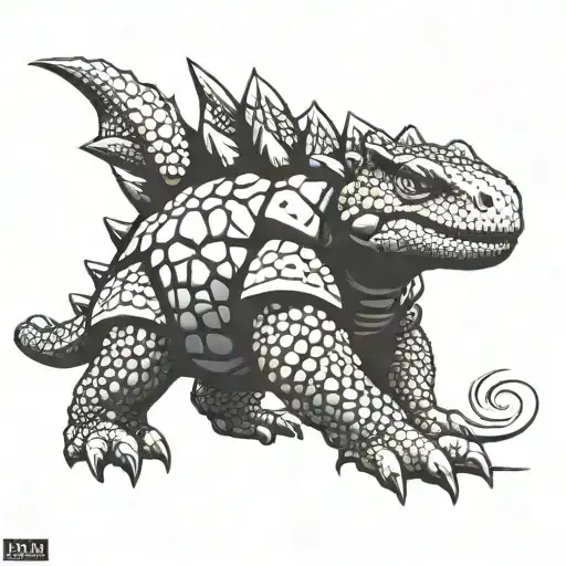 ankylosaurus tattoo design idea