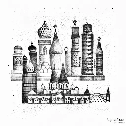 city lipetsk russia tattoo design idea