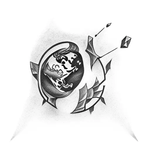 evolution, humanity, death, psychology tattoo design idea