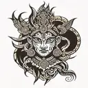 tribal tattoo hindu mythology tattoo design idea
