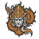 tribal tattoo hindu mythology tattoo design idea