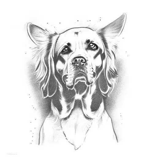 jules dog death memorial  tattoo design idea