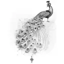 Peacock tattoo design idea