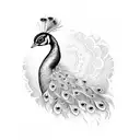 Peacock tattoo design idea