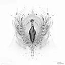 Peacock tattoo design idea