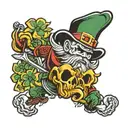 fighting irish  Construction  tattoo design idea