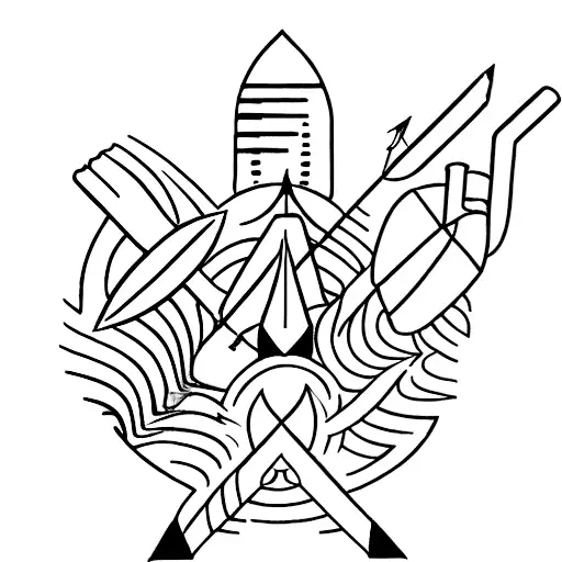 three arrows tattoo design idea