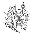 three arrows tattoo design idea