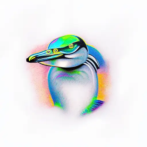 cormorant tattoo design idea