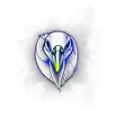 cormorant tattoo design idea