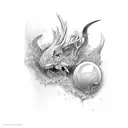 opal tattoo design idea