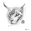 opal tattoo design idea