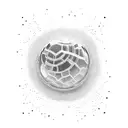 mirror ball tattoo design idea