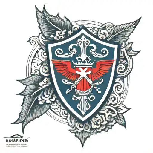 haitian shield tattoo design idea