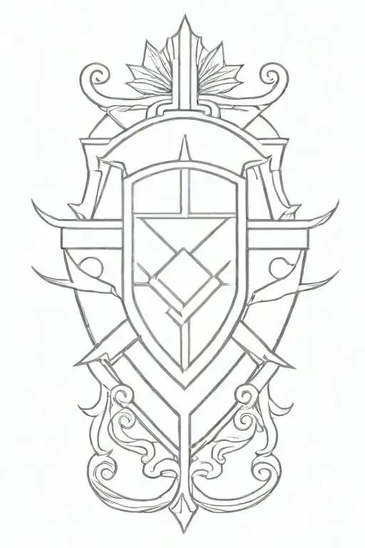 haitian shield tattoo design idea
