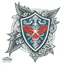 haitian shield tattoo design idea