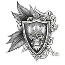 haitian shield tattoo design idea