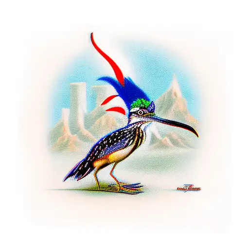 interstate i10 sign with female roadrunner for the i in i 10 tattoo design idea