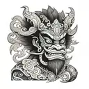 Balinese Barong tattoo design idea