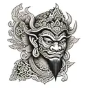 Balinese Barong tattoo design idea