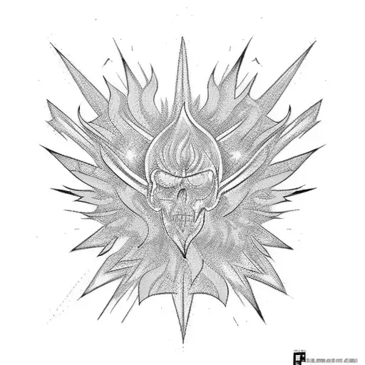 flames  tattoo design idea