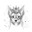 A magical Harry Potter inspired tattoo featuring the client's favorite Patronus and a dachshund tattoo design idea