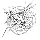 Fading lines tattoo design idea