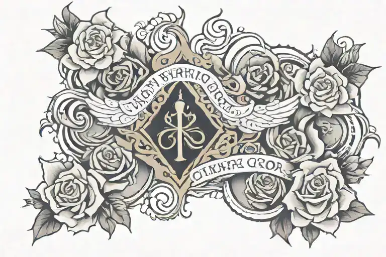 Don't worry about anything instead, pray about everything, Tell God what you need, and thank him for all he has done tattoo design idea