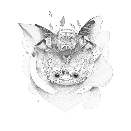 honey bun tattoo design idea