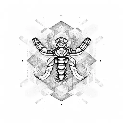 scorpio virgo cancer tattoo design idea