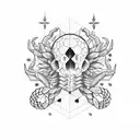 scorpio virgo cancer zodiac tattoo design idea